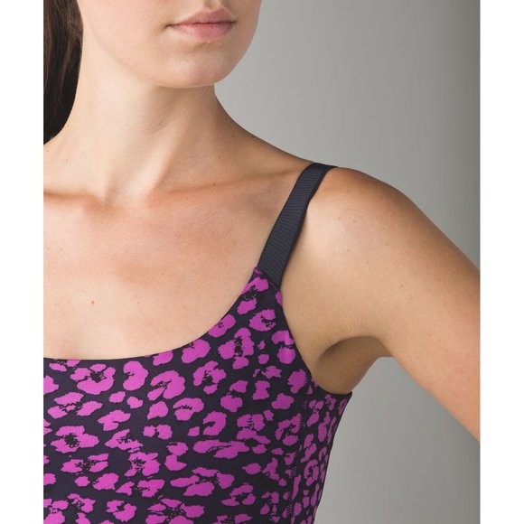 Lululemon Barre None Tank Purple Cheetah Print 6 - Picture 3 of 11